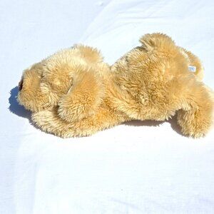 Sold - Plush Sleepy Dog Korea Floppy Made in Korea 18 in Gina Toys WAWOO Tan